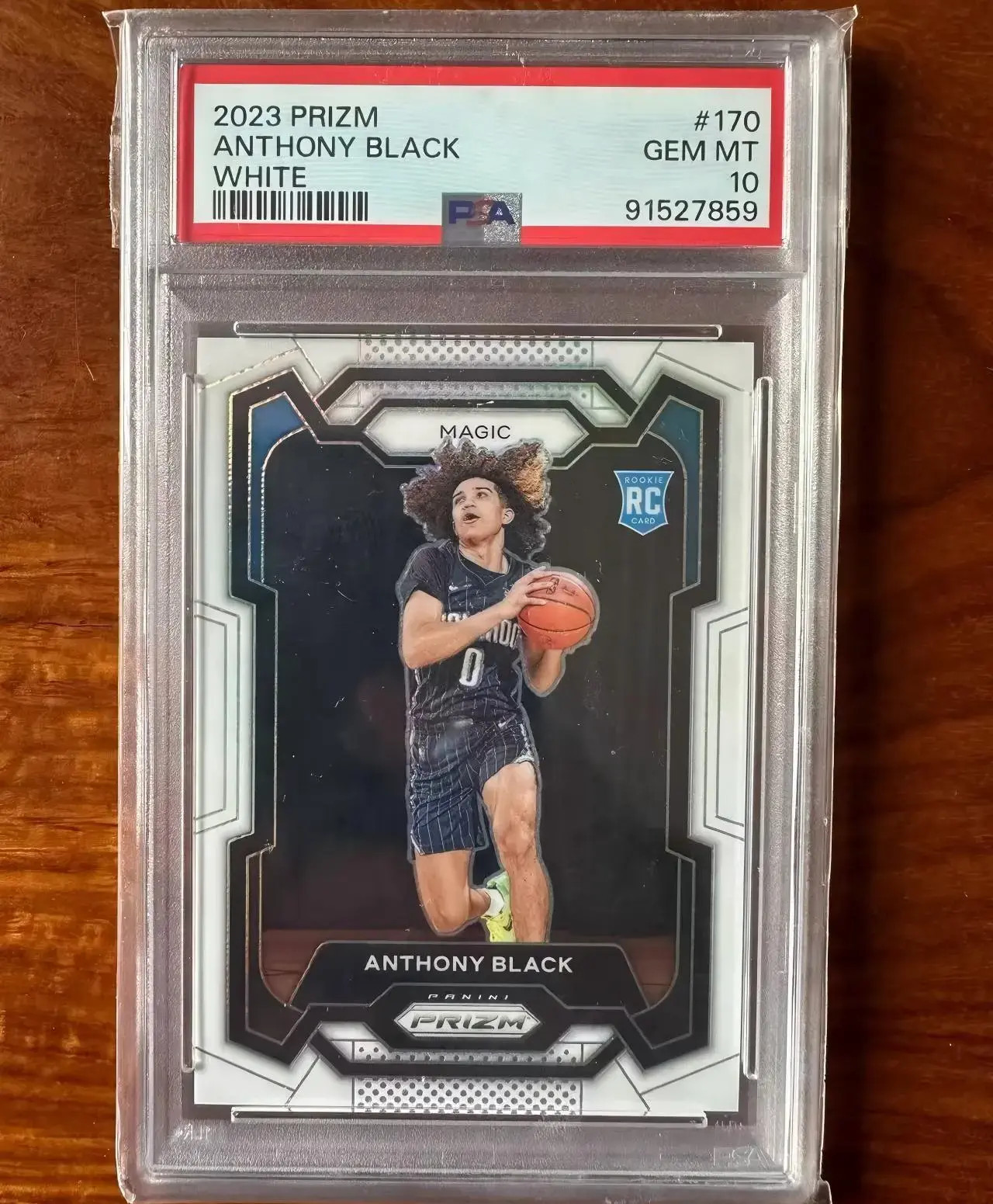 2023-24 Panini Prizm White  Prizm /175 Anthony Black #170  RC PSA 10 VN55