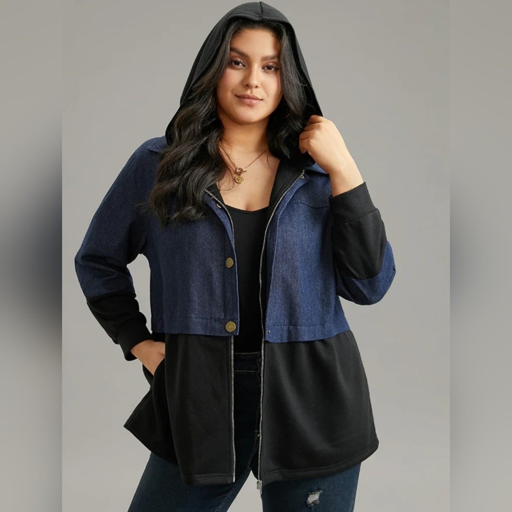 Bloomchic - Contrast Patchwork – Stylish Outerwear - image 4