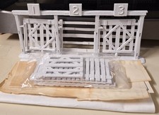 54mm Marx Original Roy Rogers Rodeo 3-stall Chute W/instructions Unassembled