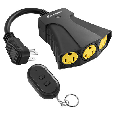 DEWENWILS Outdoor Wireless Remote Control Electrical Outlet 15 A 100 Ft Range