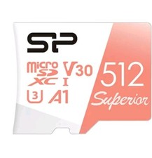 Silicon Power 512GB Superior UHS-I microSDXC Memory Card with SD Adapter- used