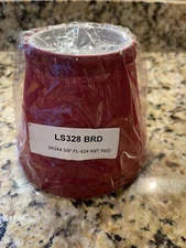 BALLARD Mini Lamp Shade Clip On Red Cotton Fabric 3" x 5" x 4 3/8" High New