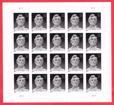 2014 Abraham Lincoln Stamp President Sheet Of 20 Black And White Statue Mnh