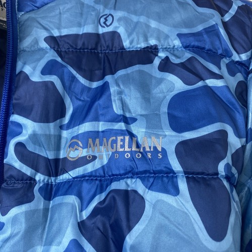 Magellan Outdoors boys XL 18-20 Jacket blue camo puffer chimney rock - Picture 5 of 12