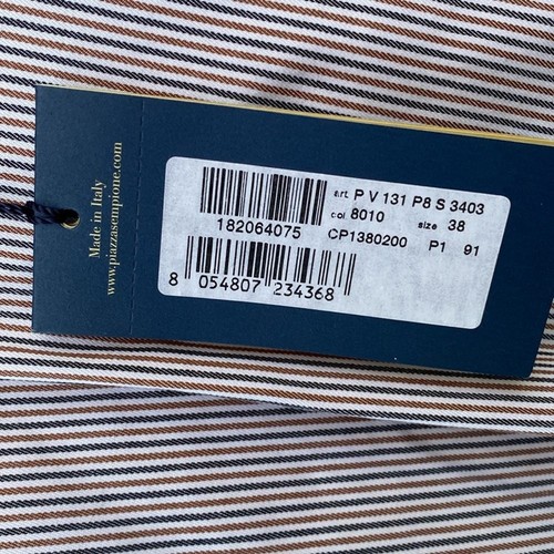 Piazza Sempione Made in Italy Micro Stripe Etuikleid mit Taschen Gr. 38 Neu mit Etikett - Bild 10 von 13