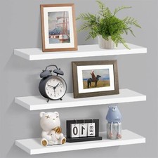 Floating Shelves Set of 3 Shelves Mounted Decorative Display Home Office Kitchen