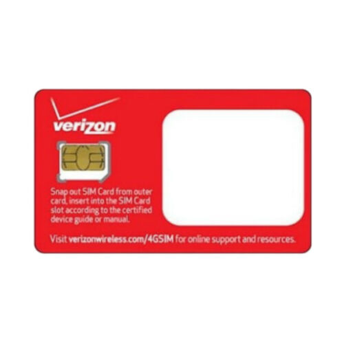 Verizon Wireless Micro 4G LTE Certified 3FF Sim Card - Lot of Five(5) SIM Card - Picture 2 of 2