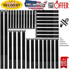 32-Piece Nylon Cable Strap Set with Adjustable Lengths for Smart Storage