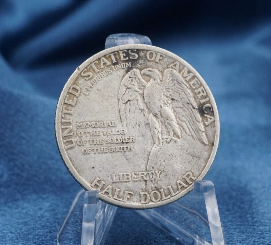 1925 Stone Mountain Commemorative Silver Half Dollar Coin 50c CN764 - Image 2 of 2