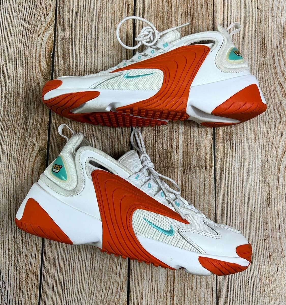 Women's Nike Zoom 2K Icon Clash White Cosmic Clay Shoes Size 8.5