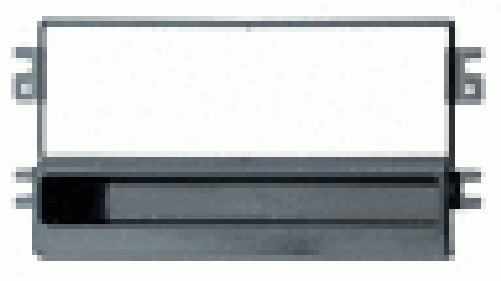 Mascherina Radio ISO Kia Carens 2005-2007 Nero - Installazione Rapida