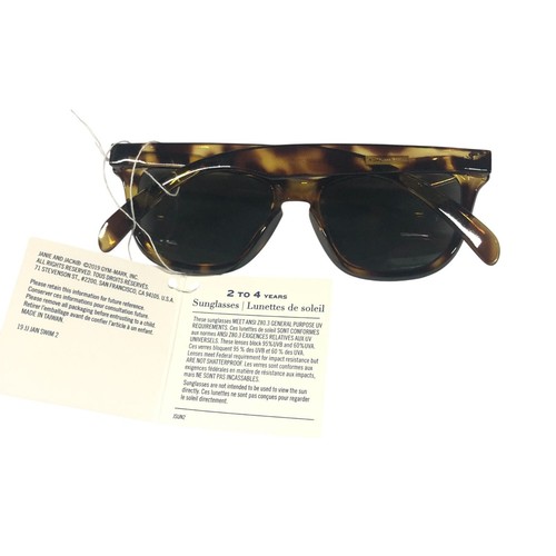 Janie and Jack Sunglasses Tortoiseshell Brown 2-4 Years - Picture 2 of 2