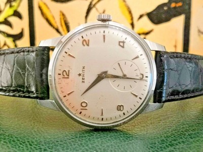 orologio vintage oversize zenith stellina acciaio carica manuale watch 1970  | eBay