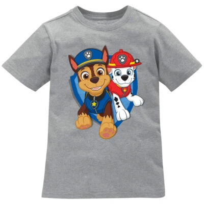 Paw Patrol T-Shirt Shirt Kurzarmshirt Chase Marshall Farbe: Blau Größe: 86/92 - Bild 1 von 3