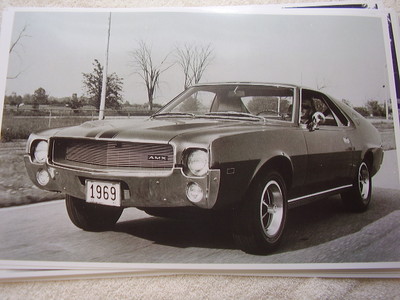 1969 AMC RAMBLER AMX  11 X 17  PHOTO   PICTURE