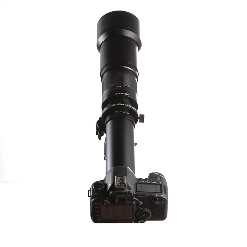 650-1300mm f8-16 Telephoto Zoom Lens For Canon Nikon Sony Pentax+T Mount Adapter - Imagen 10 de 18