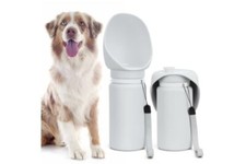 Simpolor Foldable Portable Dog Water Bottle Pet dispenser Travel bowl Dog Walks