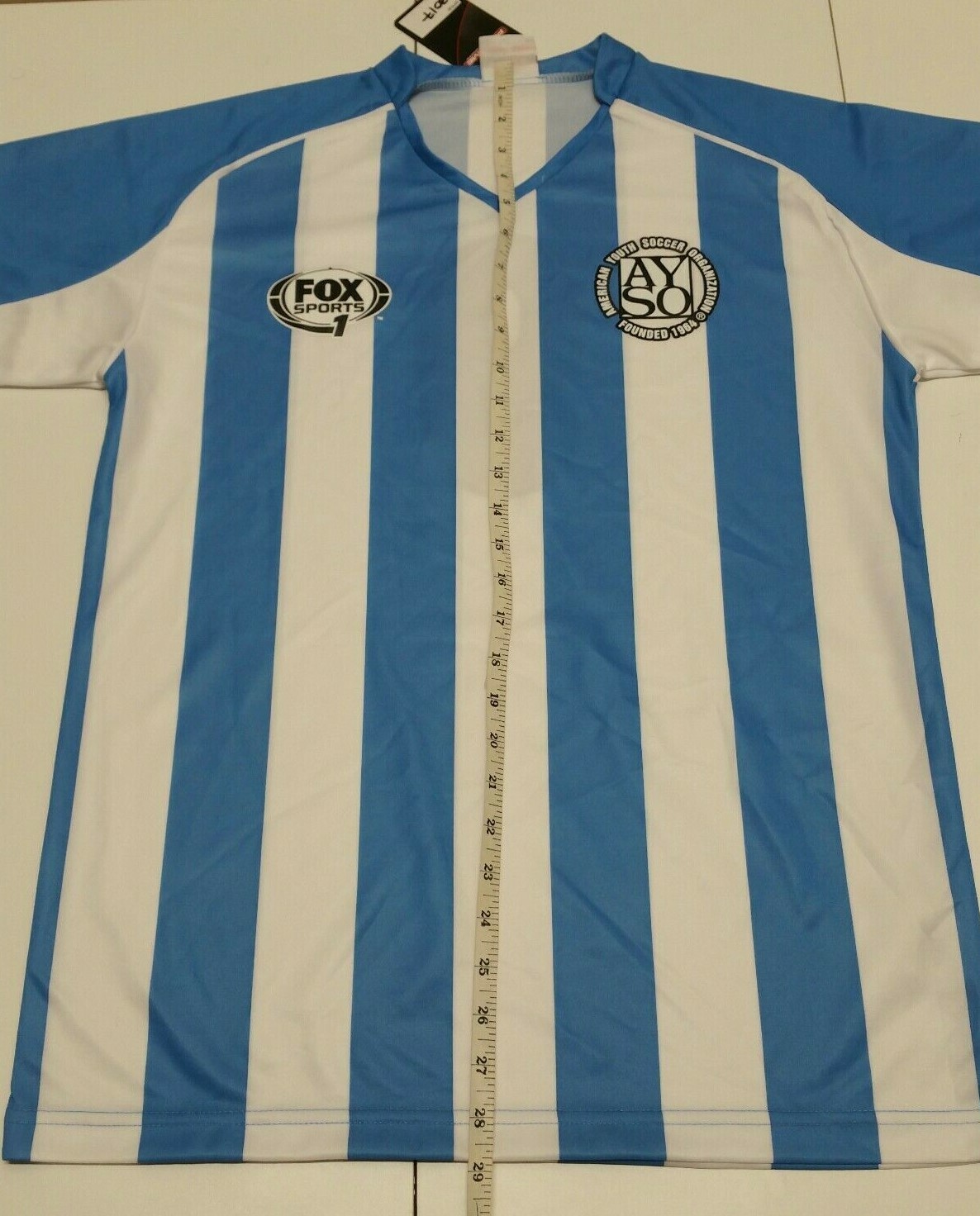 Soccer Jersey 9 AYSO American Youth Soccer Organization Blue Fox