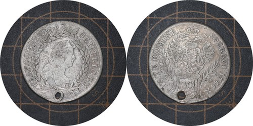 20 Kreuzers 1755 Austria Silver Coin #