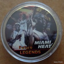 Miami Heat Future legends 1 oz  24 KT .gold plated  COLLECTIBLE  COIN  