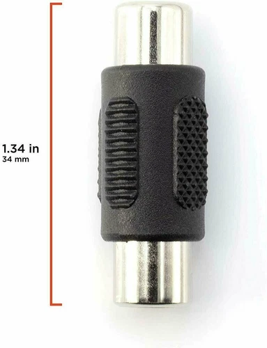 10x Adattatore Audio Video Accoppiatore RCA Femmina a Femmina per Altoparlante Phono Cavo RCA - Foto 6 di 9