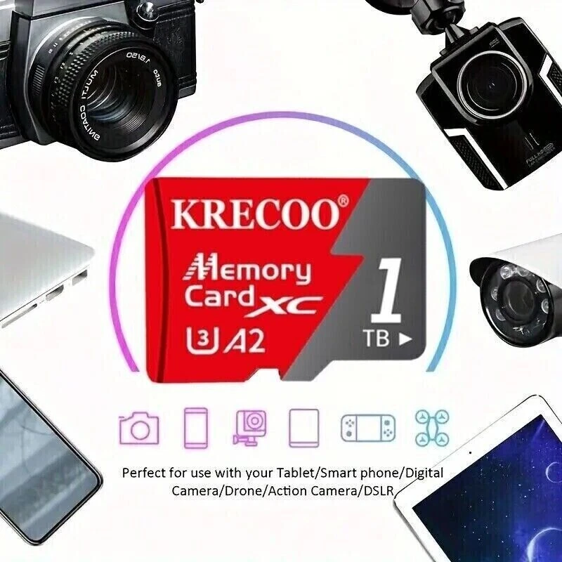 Tarjeta Micro SD 64GB 128GB 256GB 1TB Clase 10 SDHC SDXC Teléfono Memoria y Adaptador Lote Foto 2 de 4