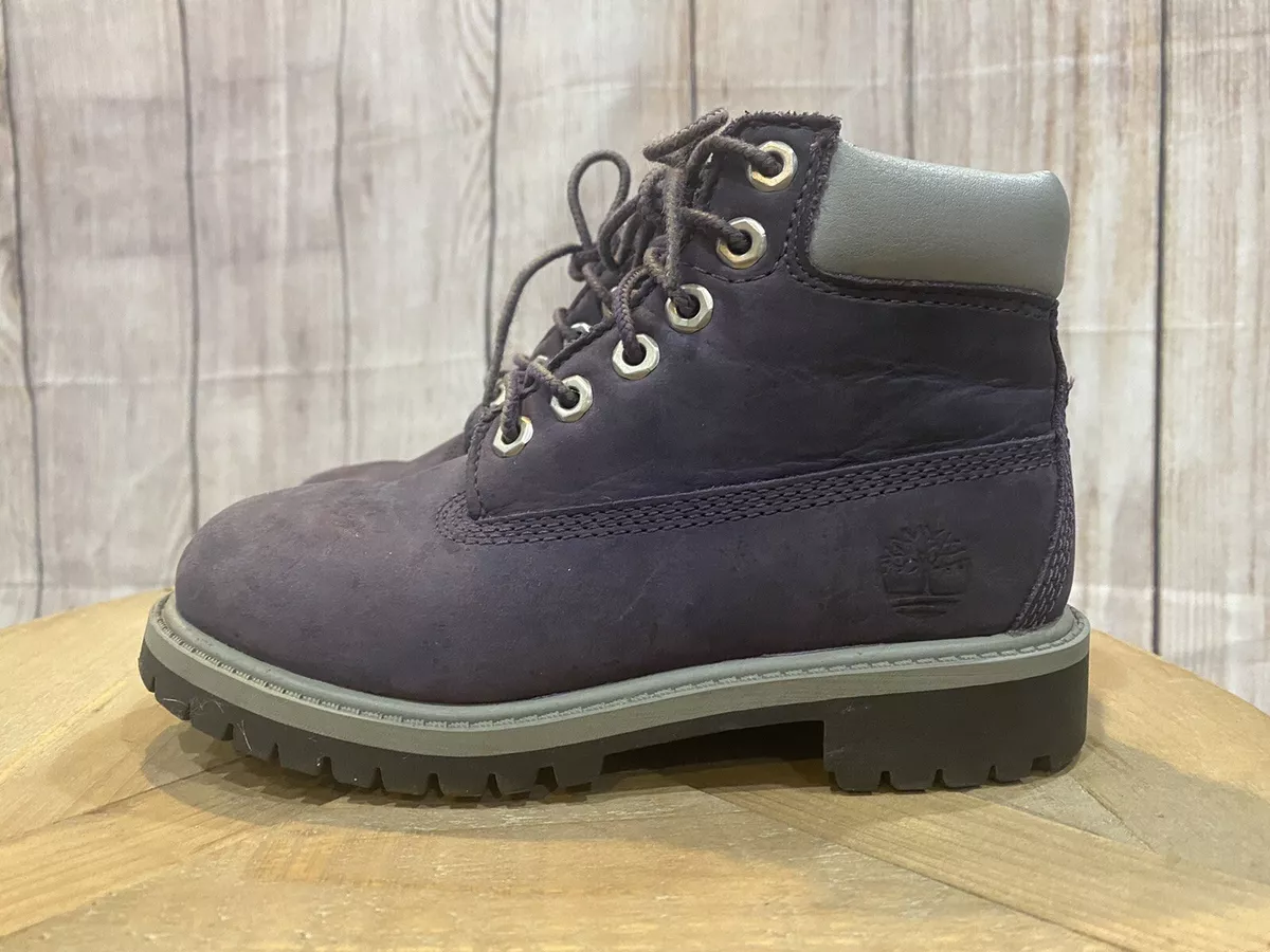timberland youth size purple boots size 12.5 eBay