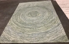 SAGE / GREEN 6'-0" x 9'-0" Stained Rug, Reduced Price 1172669597 IKT633W-6