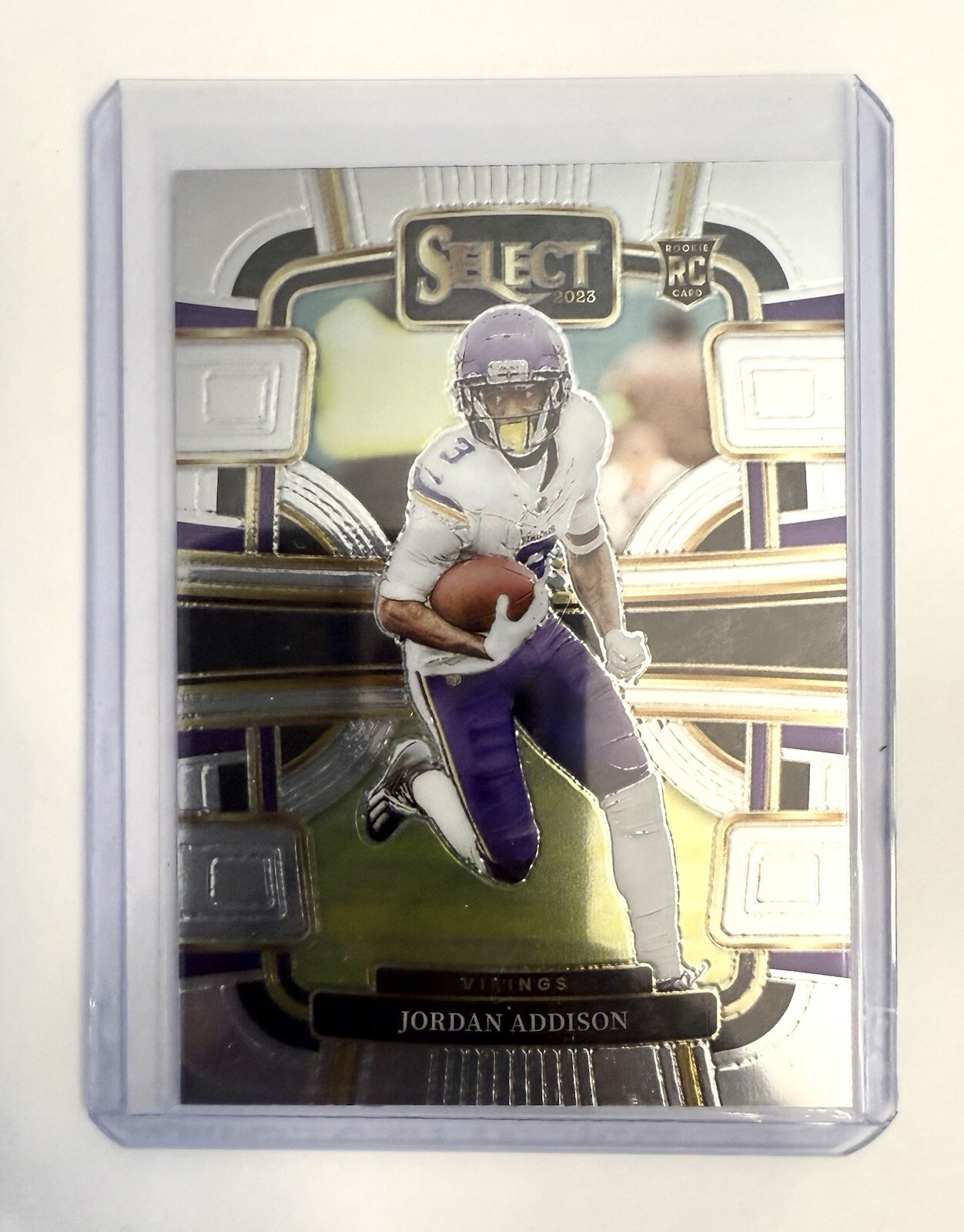 2023 Panini Select - Concourse Silver Prizm #66 Jordan Addison (RC)