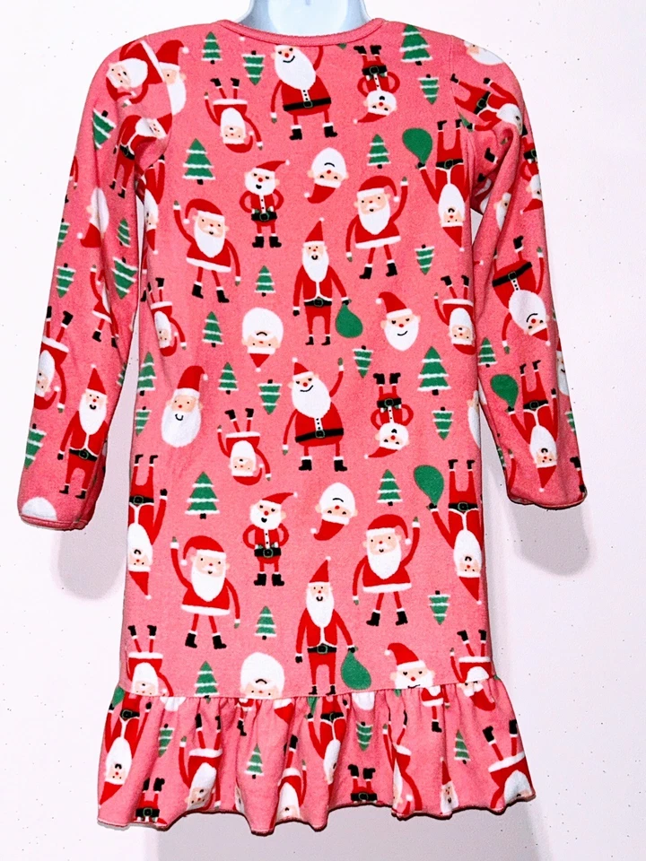 Camisola de Natal Carter's manga comprida lã rosa Papai Noel meninas 8/10 (curta) - Imagem 2 de 4