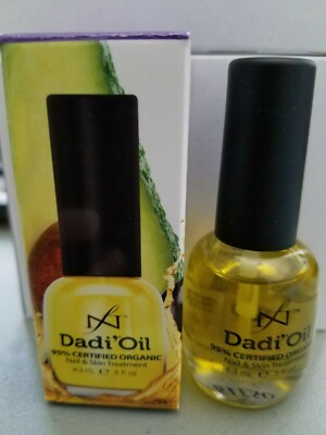Famous Names 99% CERTIFIED ORGANIC DADI OIL Nail & Cuticle Oil Treatment .5 oz 