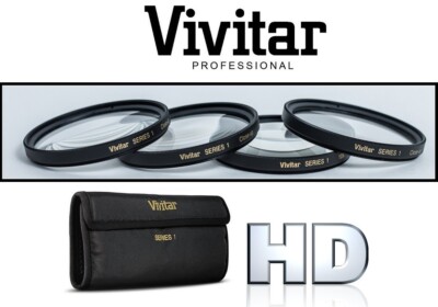 Vivitar 4Pcs Close Up Macro +1/+2/+4/+10 Lens Kit For Sony NEX-C3 NEXC3