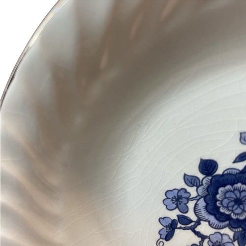 Plato de postre Royal Blue Ironstone cuenco de bayas Enoch madera de cuña Tunstall Inglaterra x6 - Imagen 7 de 12