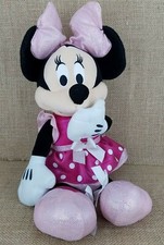 Talking Minnie Mouse Plush Light-up 17in Tall Pink Polka-dot Dress C4-480