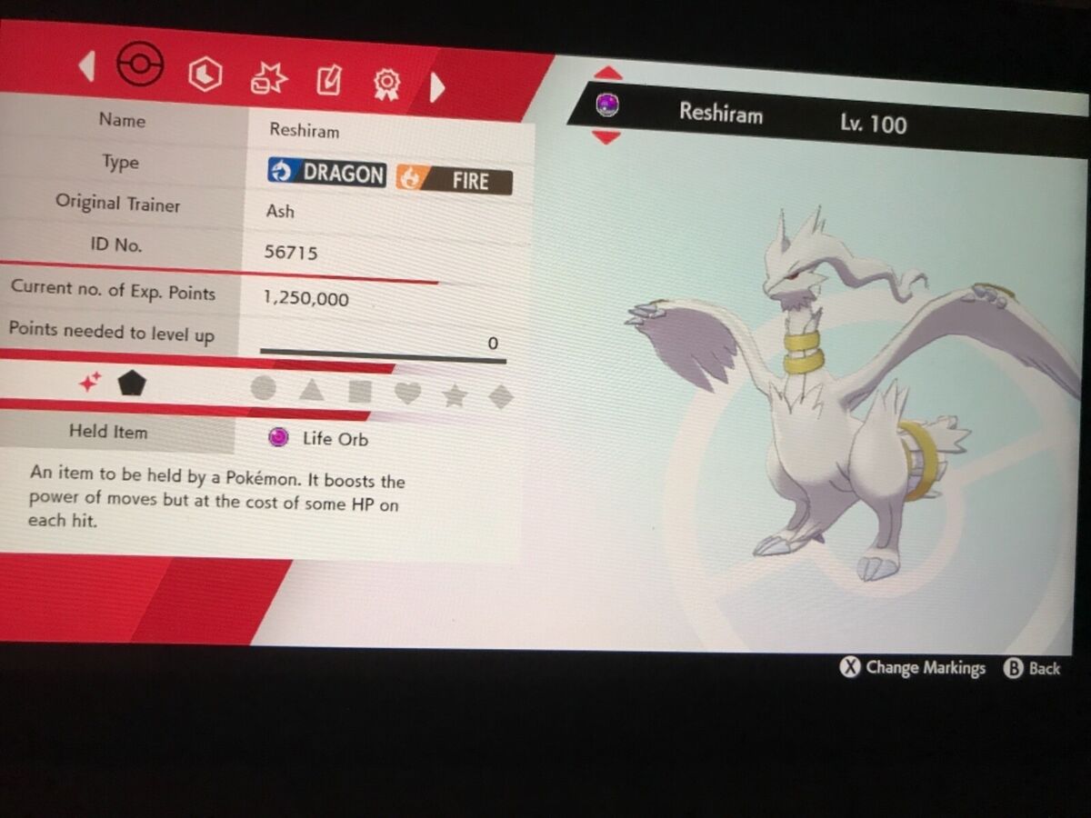 Shiny Reshiram!!! : r/PokemonSwordAndShield