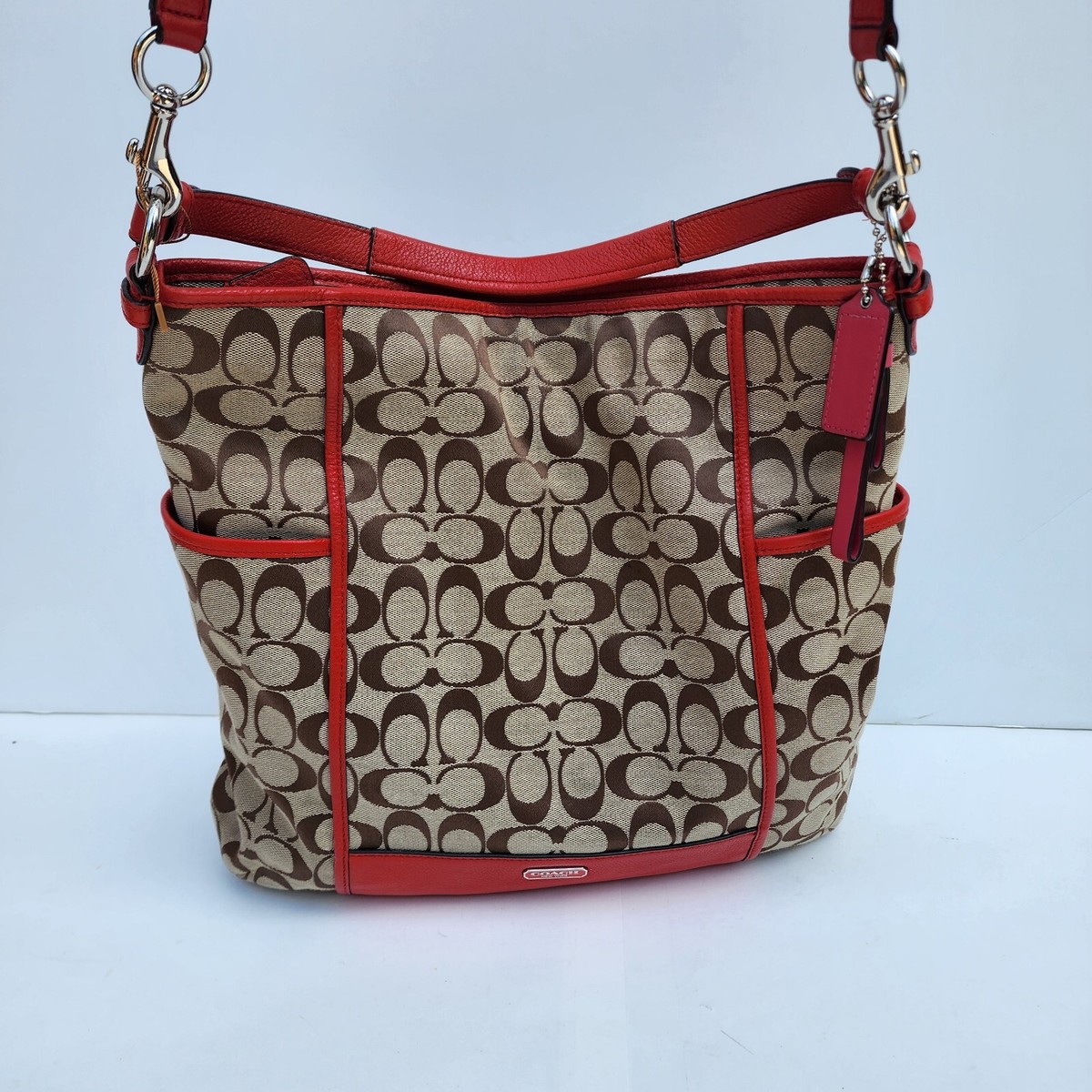 バッグ Coach Signature Flap Hobo Shoulder Bag COACH - Coach Signature Flap Hobo Shoulder Bagの通販 by