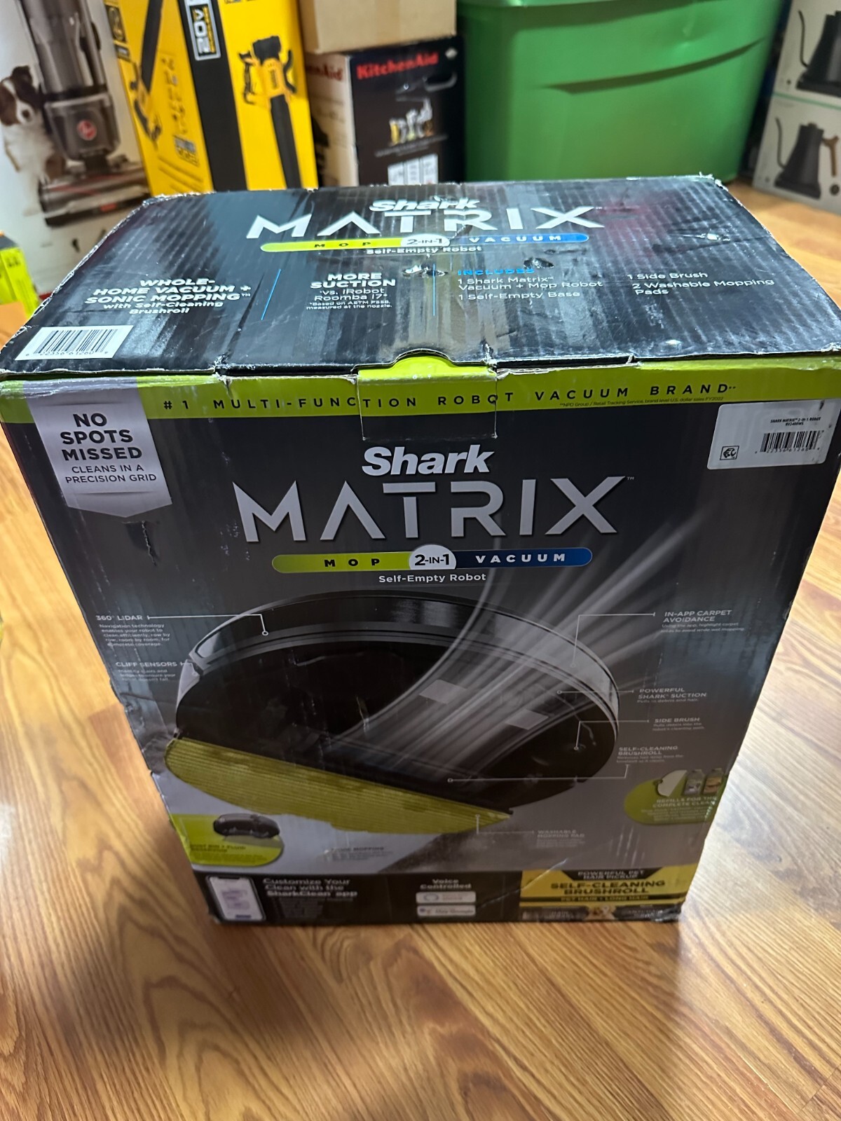 New Shark Matrix RV2400WS SelfEmptying Robot Mop & Vacuum eBay