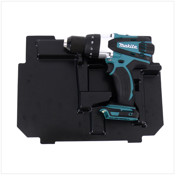 Makita Dhp 458 Ze Akku Schlagbohrschrauber 18V 91Nm + Einlage FüR Makpac-image
