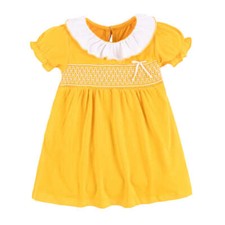 Children's skirt princess dress with puff sleeves