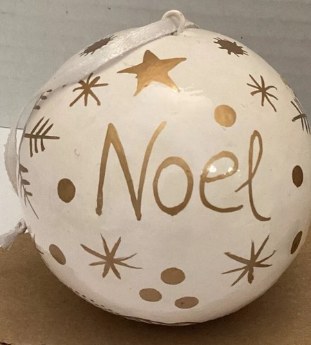 Vntg 6-Hand Painted Paper Mache Christmas Ornaments. Great Cond. - Picture 4 of 6