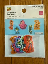 Daiso Japan TOY STORY Flake Seal Stickers 5designs/20pieces
