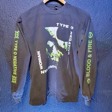 CUSTOM TYPE O NEGATIVE LONG SLEEVE 4 SIDDED PRINT LA APPAREL CHRISTIAN WOMAN 