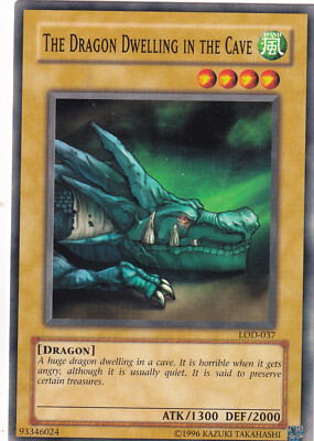 YU-GI-OH!   1996   THE DRAGON DWELLING IN THE CAVE # LOD - 037