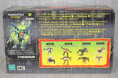 TRANSFORMERS Maximal Cybershark Beast Wars Biocombat Transmetals 2 Hasbro 1999 - Bild 6 von 14