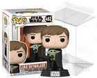 Star Wars Funko POP 482 Luke Skywalker with Grogu Vinyl Figure with PROTECTOR