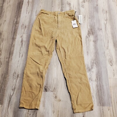 BDG Mom High Rise Corduroy Pants Beige Womens Sz 30 NWT