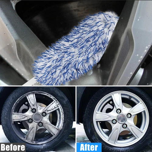 17" New Car Wheel Cleaning Brush Tool Tire Washing Clean Soft Bristle Cleaner US - Picture 11 of 12
