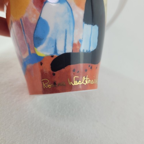 Goebel Designed by Rosina Wachtmeister Primavera großer Porzellan Kaffeebecher Katzen - Bild 12 von 14