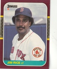 FREE SHIPPING-MINT-1987 Donruss Opening Day Jim Rice #182  RED SOX