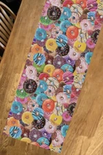 Donuts, Sprinkles, Fun, Table Runner, Decoration, 42” Long  X 14” Wide